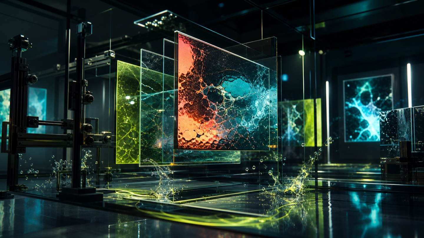 GPT Image 2 sample result in a black glass image lab